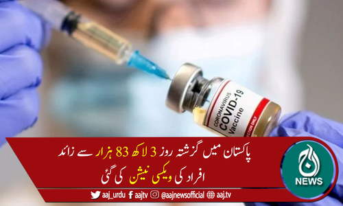 پاکستان میں ایک روز میں کورونا ویکسی نیشن کا نیا ریکارڈ قائم