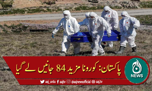 کورونا: مزید 84 جاں بحق 1930 نئے کیسز