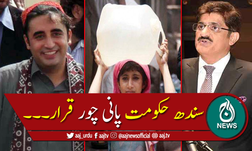 ' سندھ کا پانی، سندھ حکومت میں شامل بااثر لوگ چوری کررہے ہیں'