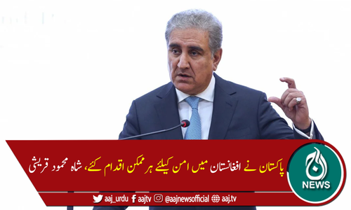 افغانستان کا مسئلہ سیاسی ہے جو مذاکرات سے ہی حل ہوگا، وزیرخارجہ