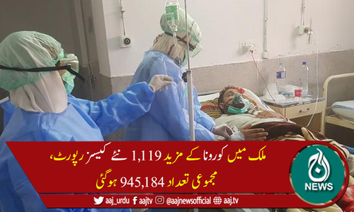 پاکستان میں کورونا سے مزید 46 اموات، مجموعی تعداد 21,874 ہوگئی