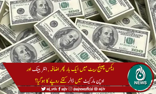 پاکستان میں امریکی ڈالر کی قیمت میں ایک بار پھر اضافہ
