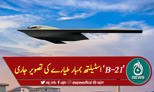 &lsquo;B-21&rsquo; اسٹیلتھ بمبار طیارے کی تصویر جاری