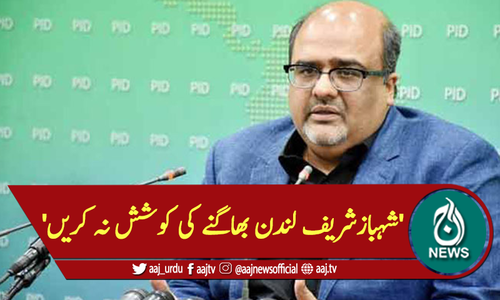 'شہبازشریف لندن بھاگنے کی کوشش نہ کریں'