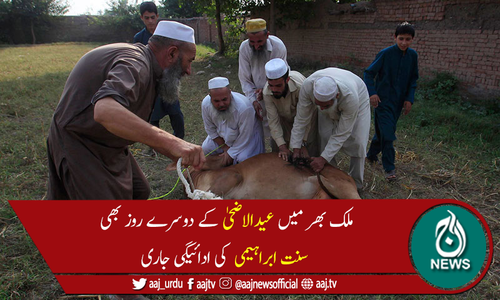 ملک بھر میں عیدالاضحیٰ کے دوسرے روز بھی قربانی کا سلسلہ جاری