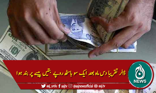 ڈالر کی قیمت میں چوراسی پیسے اضافہ