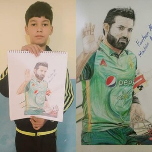 Cricketer Rizwan praises young fan for &ldquo;incredible&rdquo; sketch