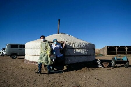 Mongolian doctors trek to remote areas to give herders jabs