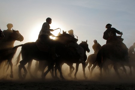 Traditional Afghan 'goat-pulling' sport draws fans despite crisis