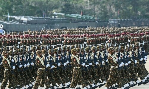 Myanmar army says will 'annihilate' coup opponents on crackdown anniversary