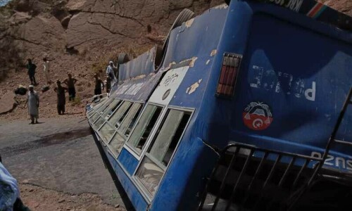 Two cops killed, 25 injured as police van plunges into ravine in Attock