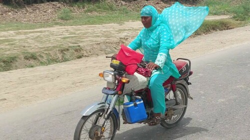 Video: Meet the biker lady health worker from Badin