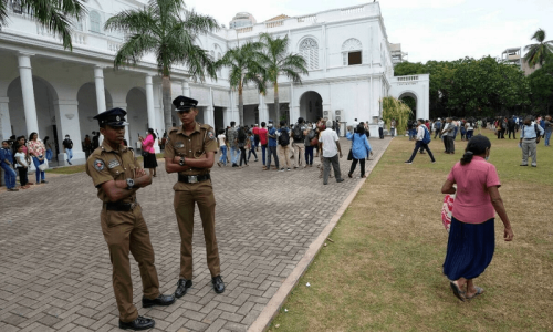 Sri Lankan president in standoff with airport staff while attempting to flee