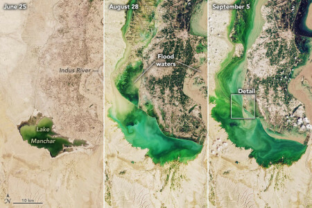Dangerously high water levels endanger Bhan Syedabad, villages around Manchar Lake