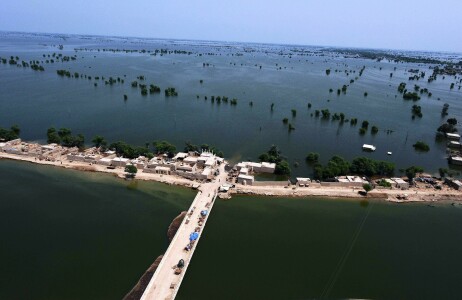 Manchar Lake water gushes towards urban population