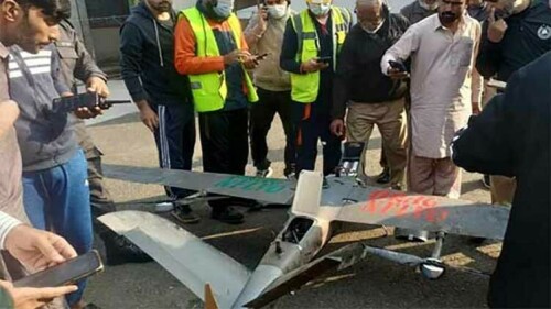 Drone crashes into Orange Line train station in Lahore