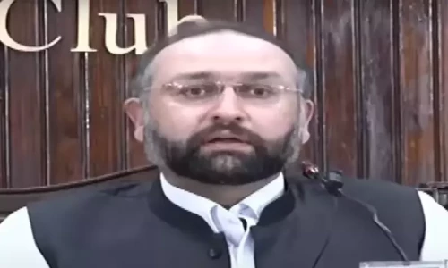 Hisham Inam Ullah Khan of PTI quits party