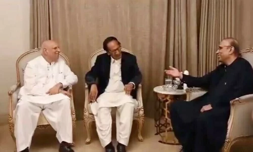 Don&rsquo;t turn political grudges into personal, says Shujaat in meeting with Zardari