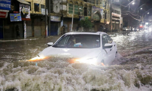 What does 60mm rain in half an hour mean for Karachi?