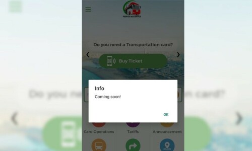 Peoples Bus Service app still under development