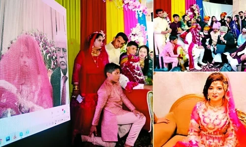 Indian man marries Pakistani woman &lsquo;virtually&rsquo;