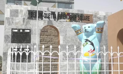 &lsquo;Buddy Bear&rsquo; installed in Quetta to celebrate Pakistan-Germany ties