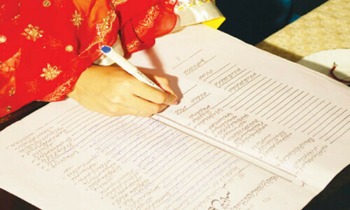 Study on nikkahnamas and reigstrars shows alarming practices