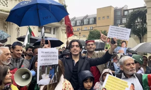 Three supporters of PTI UK booked on terror charges
