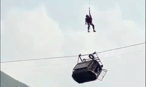 Glad tidings: Students rescued from Battagram cable car pass Class-9 exam