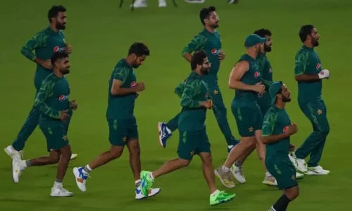 Pakistan cricket players show solidarity with Palestinians