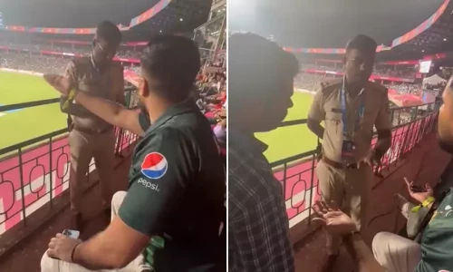 Video shows Indian official bars fan from chanting Pakistan Zindabad