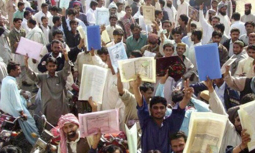 3 out of 10 of educated youth are jobless in Pakistan