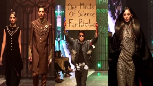 At Karachi fashion show, designer presents upcycled collection