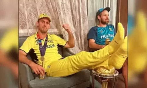 Mitchell Marsh of Australia being viral on social media for all the wrong reasons