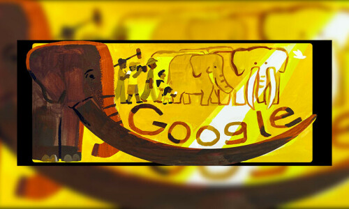 Google Doodle celebrates &lsquo;Ahmed&rsquo; The Elephant
