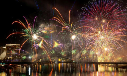 World welcomes 2024 with New Year&rsquo;s fireworks, reflection and a royal farewell