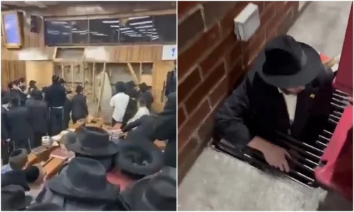 Jewish community clashes with police over secret tunnel in New York synagogue