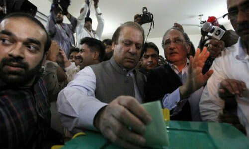Nawaz Sharif and family will not be able to vote for their own party