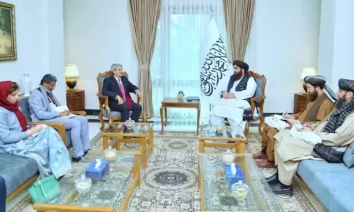Indian diplomatic delegation meets Afghan Taliban administration for first time