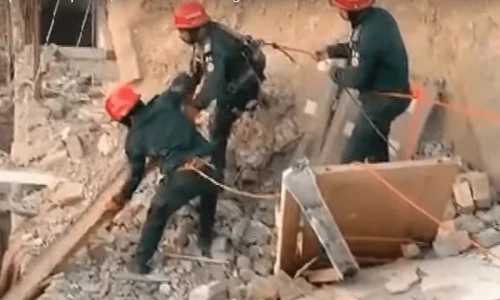 At least nine killed after residential building collapsed in Multan