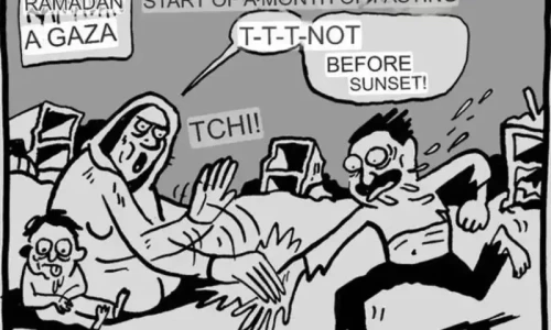 French newspaper mocks hungry Gazan people during Ramadan