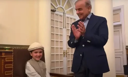 Pakistan&rsquo;s youngest vlogger Shiraz meets PM Shehbaz