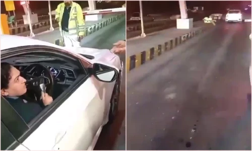 Viral video shows woman running over Police officer in Islamabad