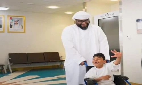 Emirati boy speaks for the first time at 8 years of age