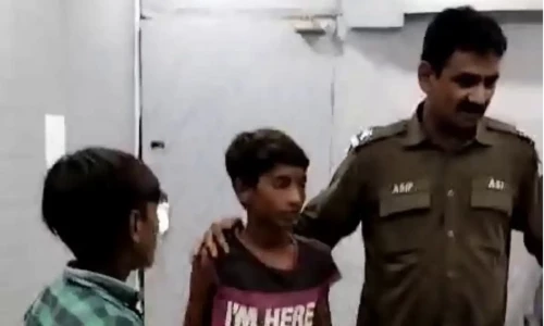 Children aged 10-13 caught stealing motorcycles in Lahore