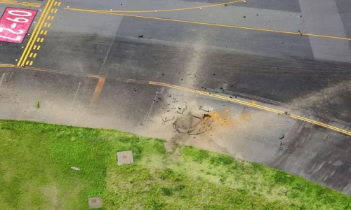 Video: World War II bomb explodes at Japanese airport