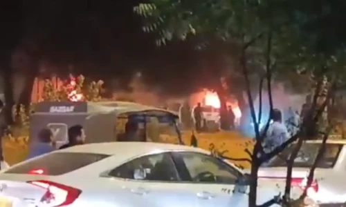 Powerful Karachi airport explosion &lsquo;targeting foreign nationals&rsquo; leaves three dead, eight injured