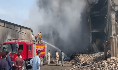 Fire at Peshawar tissue paper factory contained after 24 hours