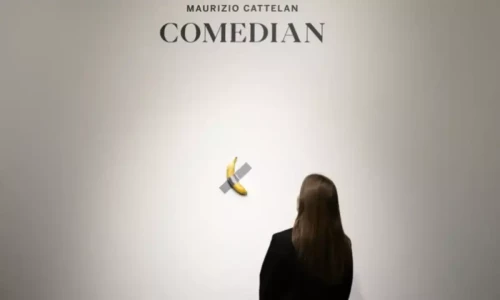 Banana taped to a wall sells for $6.2 million in New York