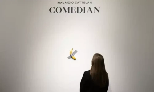 Duct-taped banana artist says his work is a &lsquo;laugh against a tired system&rsquo;